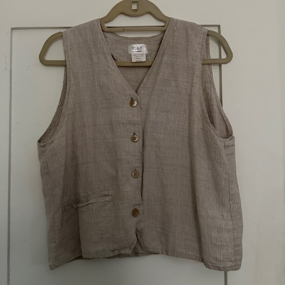FLAX Linen Vest